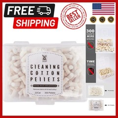 .22 Caliber Wool Cleaning Pellets – 300 Count with Storage Box for Firearm Care