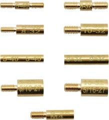 Copper Gun Cleaning Rod Adapters – 9 Piece Set for Optimal Maintenance