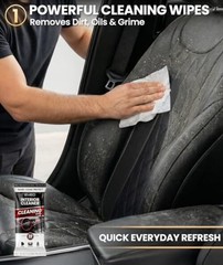 Car Wipes Interior Cleaning Kit -3-in-1 Car Cleaning Wipes 3 Pack (90 Wipes)