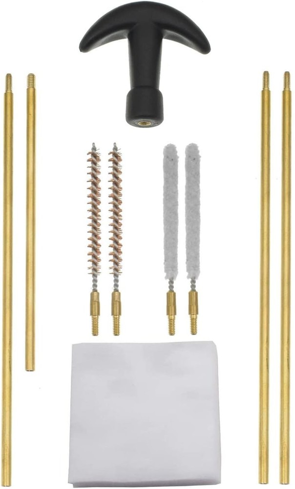 Universal .177 & .22 Air Rifle Cleaning Kit with High-Quality Brushes and Mops