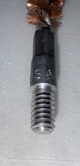 Bore Brush For .30 Cal Rifle #8-32 Thread Bronze Bristle Steel Core 30R