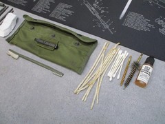 USGI 5.56/.223 Rifle Cleaning Kit Bundle w/ Tactical Cleaning Mat & CLP Oil