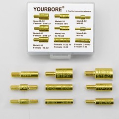 Copper Gun Cleaning Rod Adapters – 9 Piece Set for Optimal Maintenance