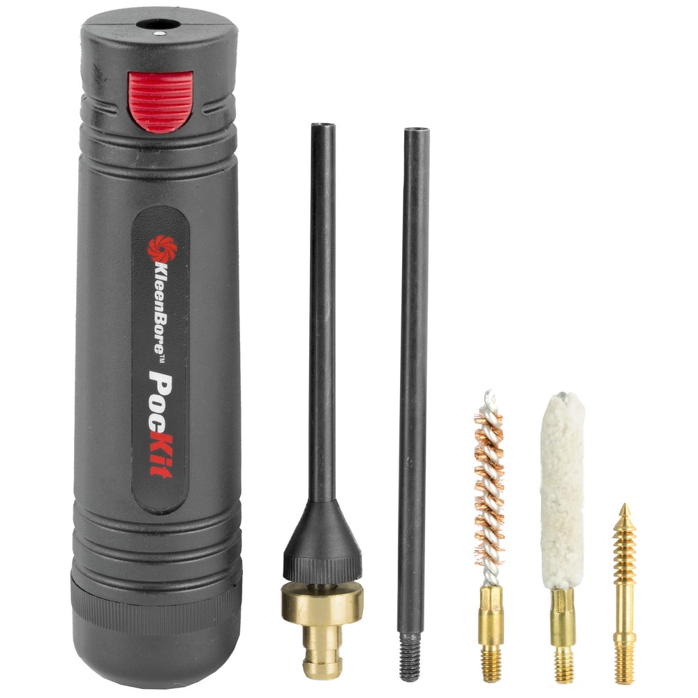 KleenBore PocKit Handgun Cleaning Kit 38 357 9MM 380 with Compact Storage Handle