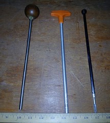 Lot of 3 Cleaning Ram Rod Handles & Shaft App – Used
