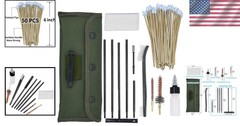 Universal 13-Piece Gun Cleaning Kit with Brass & Nylon Brushes – Compact Design