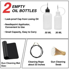 Universal Gun Cleaning Kit – All Caliber Shotguns, Rifles & Pistols, Brass Rods,