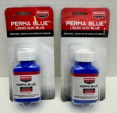 x2 Birchwood Casey Perma Blue Liquid Gun Blue For Steel Touch Up or Reblue 3oz