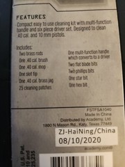 Tactical Performance .40/10mm Mini Cleaning Kit NWT