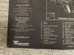 Glock Perfection 17 OEM Cleaning Pad 2002 17″ x 10 5/8″