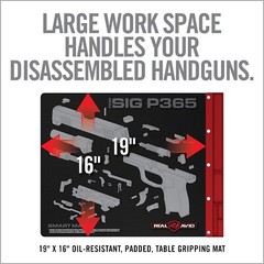 Real Avid Gun Mat for Sig Sauer P365 & P365XL w/ Magnetic Parts Tray AVSIGP365SM