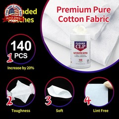 140 Gun Cleaning Wipes, 5″x7″ CLP Gun Cleaner Lubricant -Clean,Lubricate, Protec