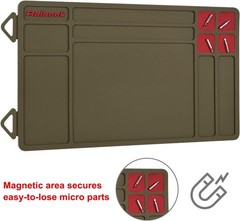 Soft Polymer Gun Cleaning Mat 15.9″ x 9.8″ with Convenient Organizer Tray