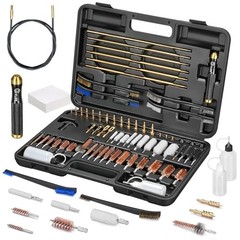 Rifle Gun Cleaning Kit – Complete Set with Rods, Jags, Brushes & Mops for .17 to