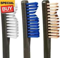 3 Pack AP Brushes (Nylon/Blue Nylon/Bronze)