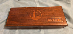 Outers Deluxe Gun Cleaning Kit w/ Wood Case, Solvent, Oil, Patches, .22/.30/.38