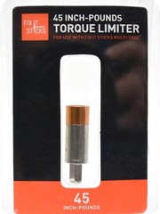 Durable Metal Torque Limiter, 45 in-lb, Compatible with Standard 1/4in Driver