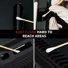 Versatile Gun Cleaning Set: 300 Lint-Free Patches & 200 Multi-Use Cotton Swabs