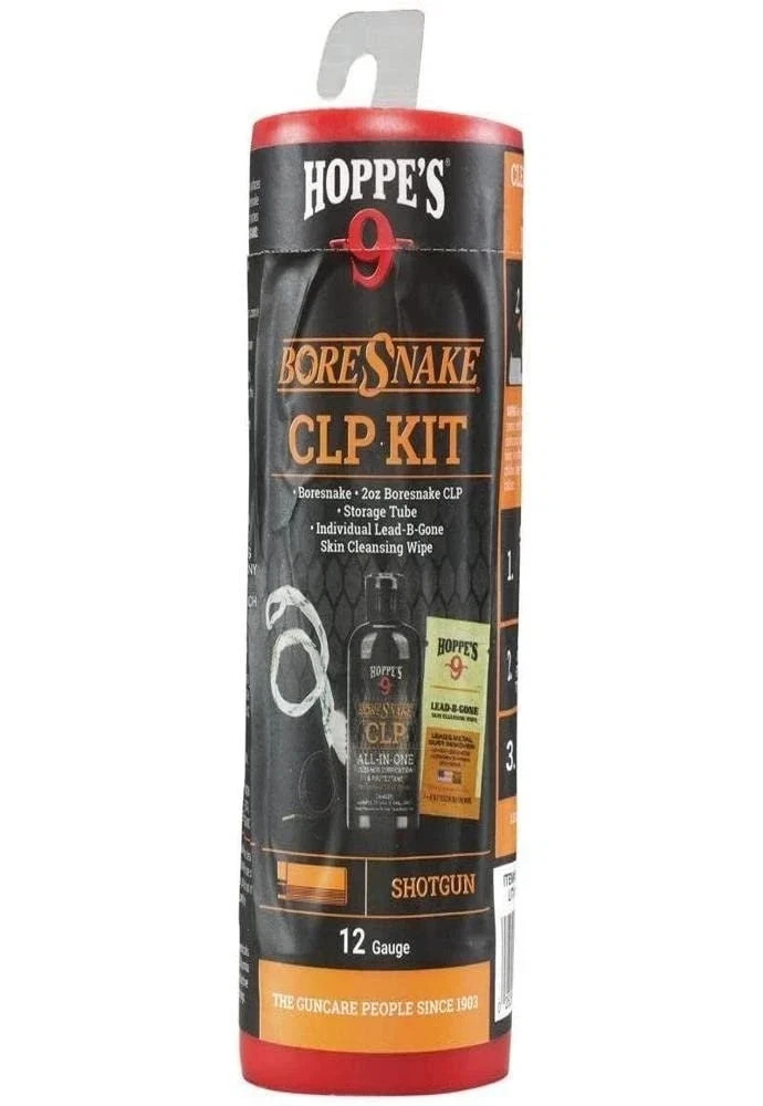 Hoppe’s BoreSnake CLP Cleaning Kit .22/.223 Rifle 9mm 12GA Shotgun Gun Cleaning