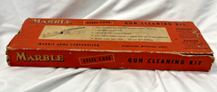 Vintage Marbles Gun cleaning kit, Tin box Original sleeve, Unused Excellent