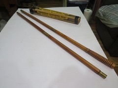 Vintage 4 Piece Wooden Maple Shotgun Cleaning Rod Made in USA 47″