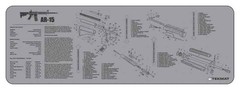 Tekmat Armorers Bench Mat 12×36 Grey: TEK-R36–GY