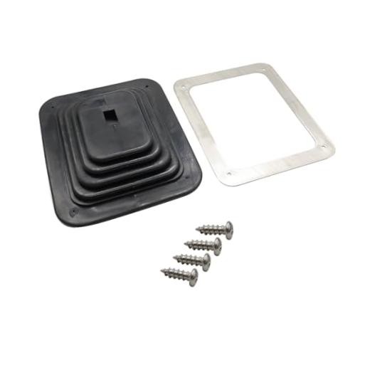 Rubber Shifter Boot Kit Universal Fitment with Chrome Plate 5-5/8″ X 6-3/4″