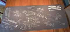 223 Maintenance Mat, Break Down Gray 47″ x 20″ with Non-Slip Backing