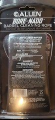 2 – Allen Bore Nado Rifle Barrel Cleaning Rope – .30 Cal – Red/Grey NIP
