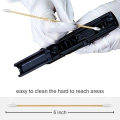 800PCS Double Ended Cotton Swabs 6″ Long – Lint Free Gun Cleaning & Makeup Tips