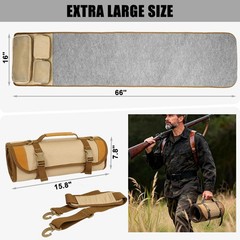 Heavy Duty Gun Cleaning Mat Portable Pad with Pouch for Rifle Pistol Shooting