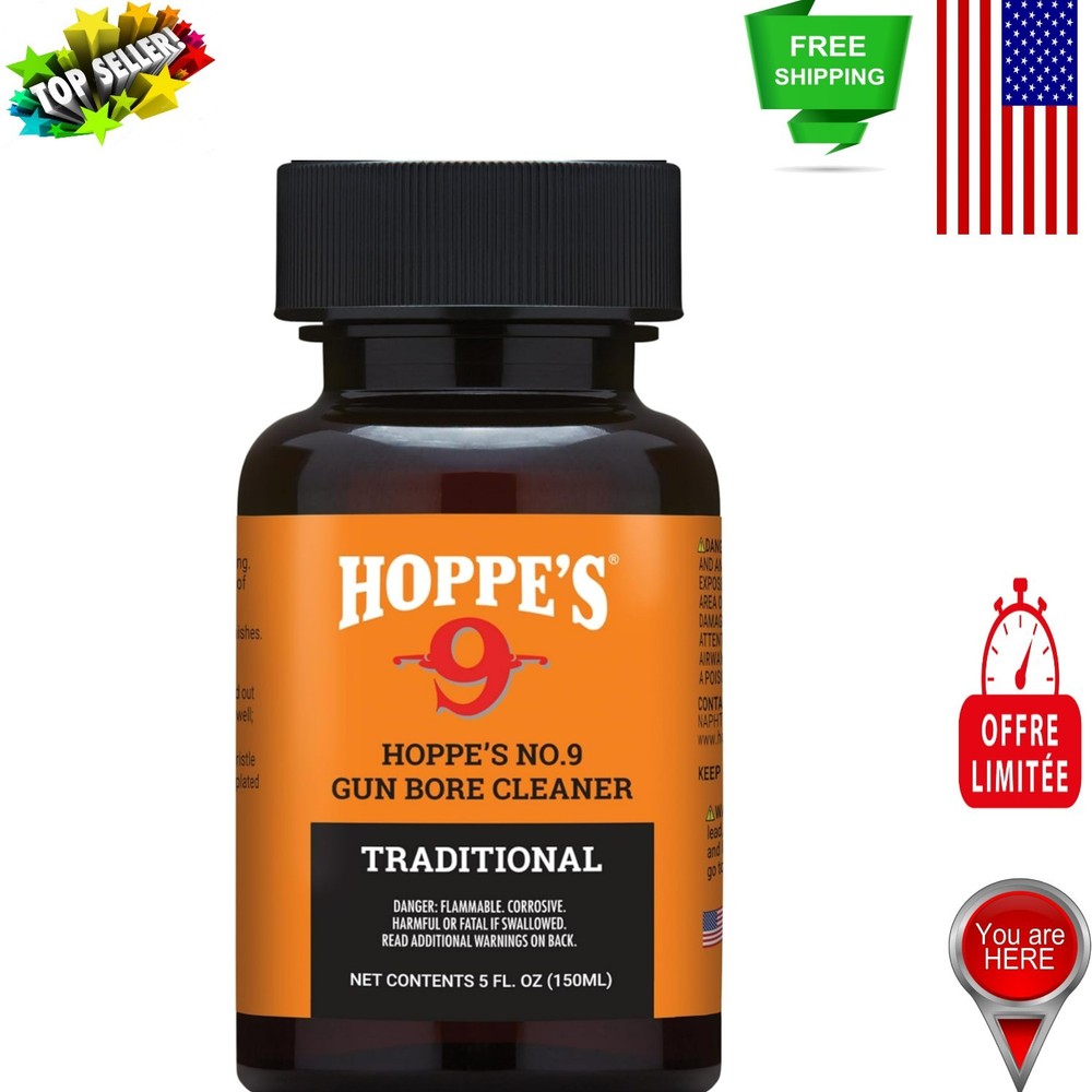 Effortless Gun Cleaning: No. 9 Bore Cleaner, 5 Oz. Multi-Colored Bottle