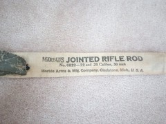 Marbles Jointed Rifle Rod No. 9822 .22 and .25 Caliber, 30 inch