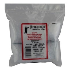 Pro-Shot Cleaning Patches Cotton For .270 – .38 Caliber 2″ Round 250 Count 2250