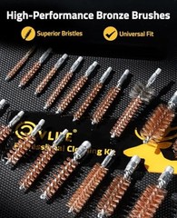 Universal Gun Cleaning Kit for Rifles, Shotguns and Pistols with Accessories