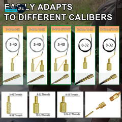 Cleaning Rod Fitting Brass Adapter 5-40/8-32 Male Thread 8-32/5/16-27/10-32