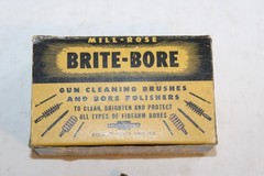 NOS 2 Vintage BRITE-BORE 16 Gauge No. 400 Felt Bore Polishers in Original Box