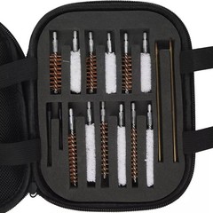 42 Piece .22 22LR .223 556 Rifle Gun Cleaning Kit Metal Brush Cleaner with Pouch
