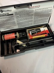 KleenBore Police Tactical handgun Cleaning Kit .44 .45 New Unused In Case