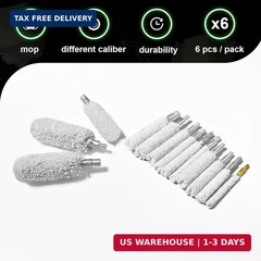 30 Cal Gun Cleaning Brushes 6pcs Cotton Mop Brush Pistol Cleaning Kit for 30 Cal