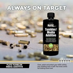 FLITZ Tumbler Media Additive 7.6oz/225ml Bottle TA04885 (SEE VIDEO)