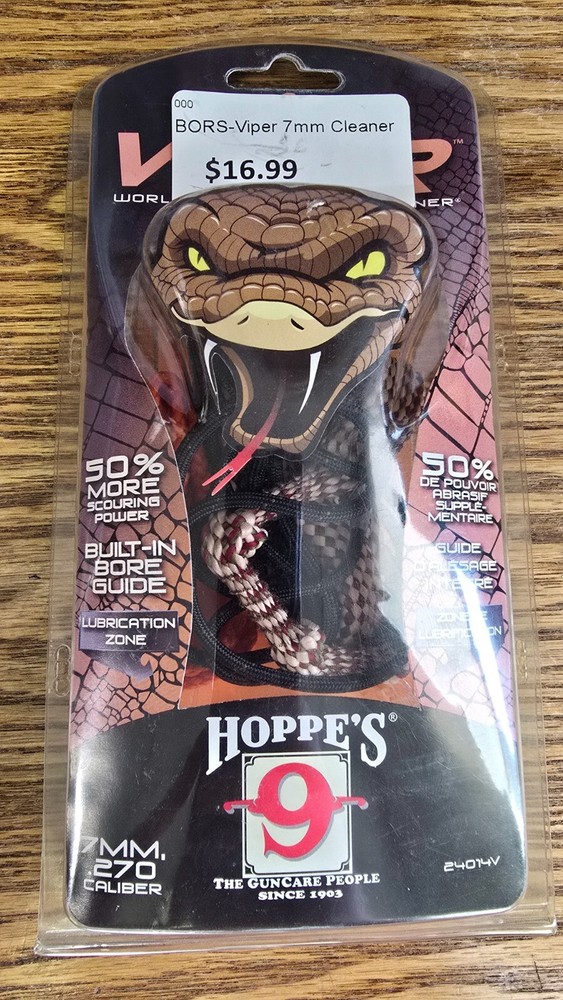 Hoppe’s BoreSnake Viper 7mm, .270, .284, .280 Caliber Rifle Bore Cleaner. NIP