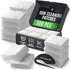 500 Pcs 3″ Gun Cleaning Patches – Professional Gun Cleaning Supplies, 3×3 Gun…