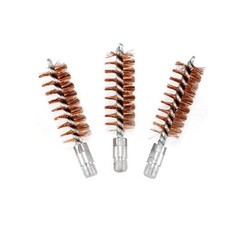 3 x Bronze Bristle Bore Long Brush .20 Gauge 5/16-27 Thread for Gun Cleaning Rod