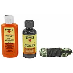 Hoppes 1-2-3 Done .30 Caliber Rifle Cleaning Kit Clam Pack BoreSnake Solvent Oil