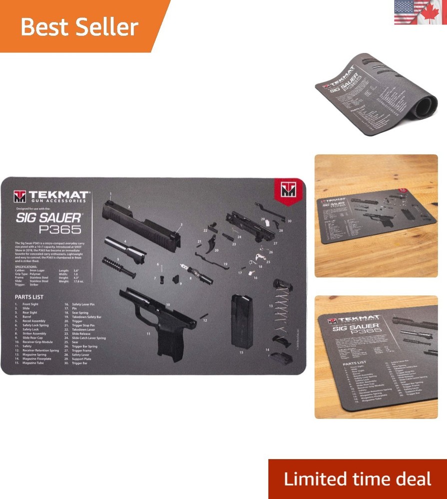 Cleaning Mat Designed for Sig Sauer P365 – Lifetime Quality Assurance