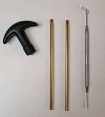 BOOSTEADY Gun Cleaning Kit w/ Case Brass Rods Brushes & Accessories