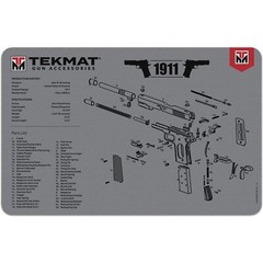 TekMat Original 17″ X 11″ 1/8″ Thick Rifle Maintenance Mat 1911 – Grey