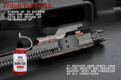 Gun Oil Thick High Viscosity Formulated to Withstand Extreme Temperature, Reduce