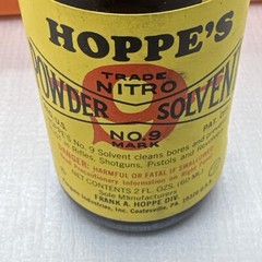 Vintage Hoppe’s 9 Gun Cleaning Kit & Orange Storage Box Oil Solvent